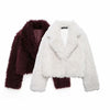 Burgundy Fur Short Coat